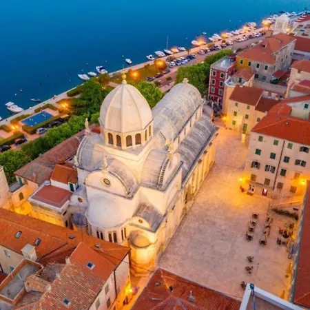 Luxury Beach Apartment W Sunset Sea Views Sibenik Exterior photo